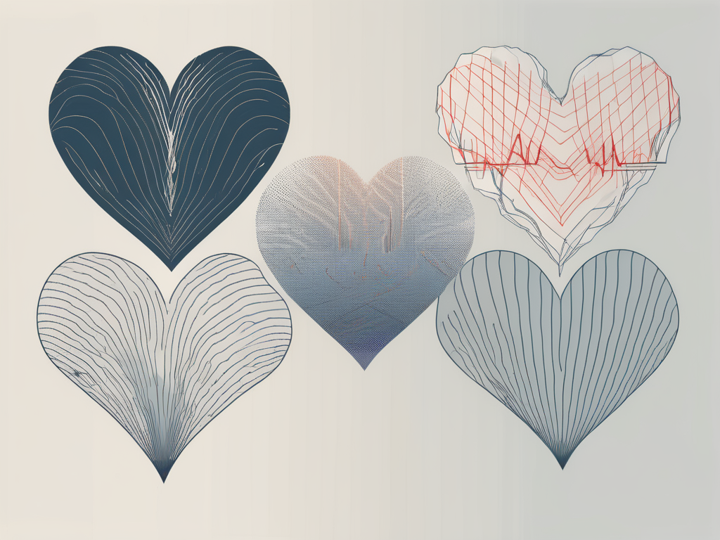 Five different hearts