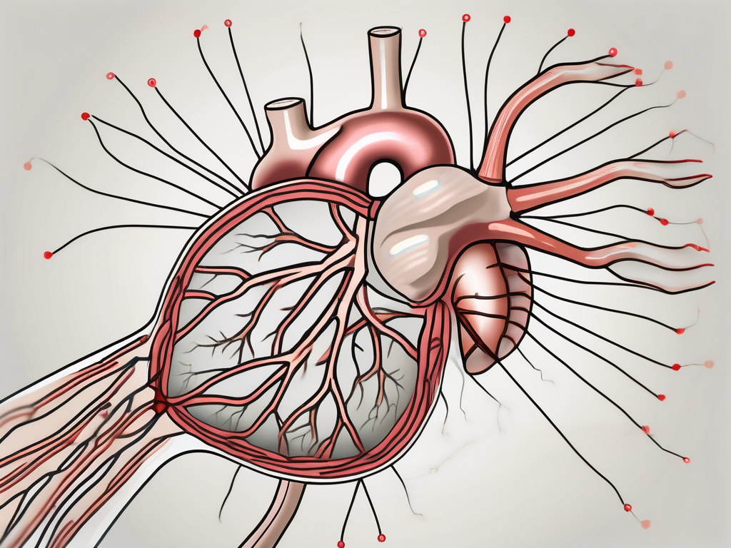 The abducens nerve in relation to the human heart